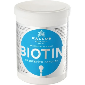 Image 1 of Kallos KJMN Professional Biotin маска за тънка, слаба и късаща се коса 1000ml
