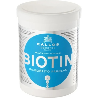 Kallos Biotin маска за тънка, слаба и късаща се коса 1000ml