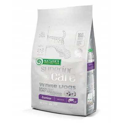 Superior Care White Dogs Grain Free Junior Salmon - суха храна за кученца - 1, 5 кг (4771317456717)
