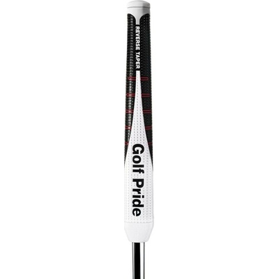 Golf Pride Reverse Taper Flat Large Putter Grip black/white/red