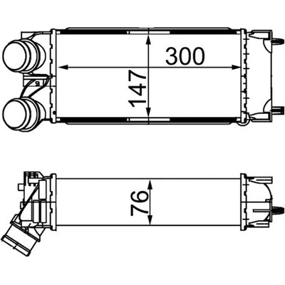 Chladič plniaceho vzduchu MAHLE ORIGINAL CI 367 000S (CI367000S)