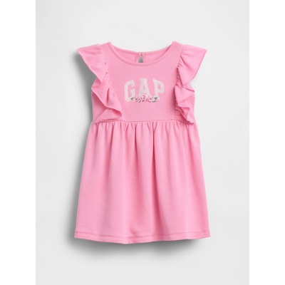 GAP Baby šaty s logom ružová