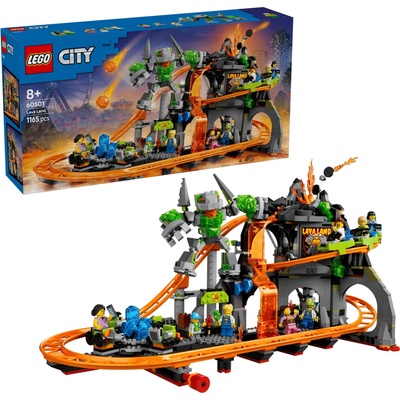LEGO® 60501 CITY Zábavní park Lava Land s horskou dráhou