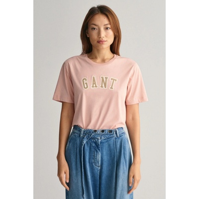 Gant REL LOGO C NECK T SHIRT ružová