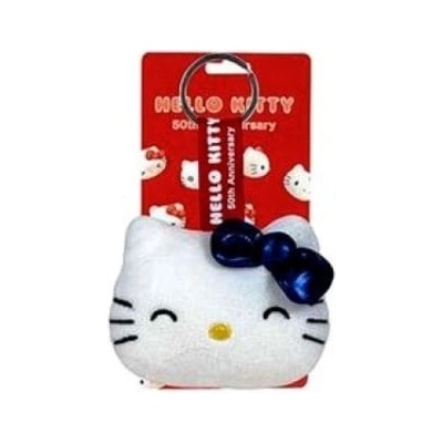 Prívesok na kľúče Plyšová Hello Kitty 50.výročí 7cm modrá