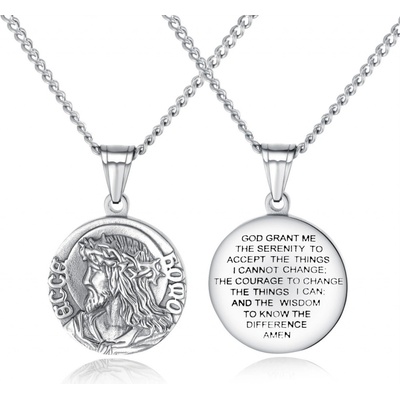 Steel Edge Ocelový přívěsek Ježíš Kristus JCFGX1402 Steel