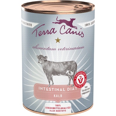 Terra Canis 12x 400g Terra Canis Alimentum Veterinarium Чревна храна за телета Мокра кучета