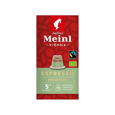 Julius Meinl Компостируеми кафе капсули Julius Meinl INSPRESSO Espresso Bio & Faitrade за Nespresso 10 бр