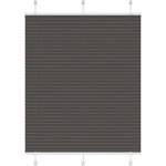 vidaXL Плисирана щора черна 105x150 cm Ширина на плата 104, 4 cm (4015144)