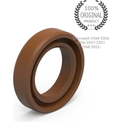 UYAR Hriadeľové tesnenie hnedé 18×30×7 mm