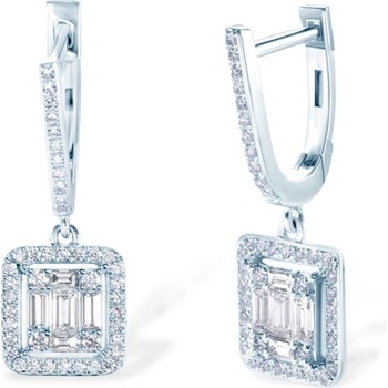 SAVICKI обеци: бяло злато. диаманти