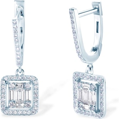 SAVICKI обеци: бяло злато. диаманти