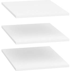 BRW Рафтове за гардероб 3 броя nepo plus szf3d2s бяло
