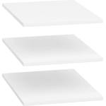 BRW Рафтове за гардероб 3 броя nepo plus szf3d2s бяло