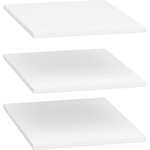 BRW Рафтове за гардероб 3 броя nepo plus szf3d2s бяло