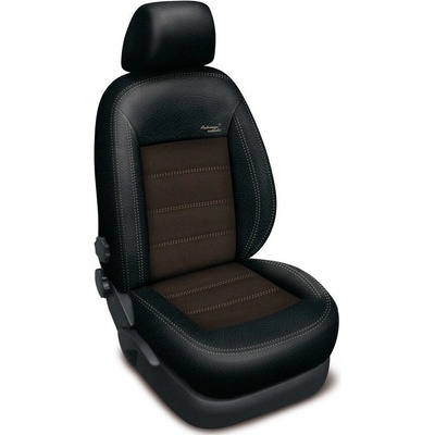 Autopotah Automega TOYOTA COROLLA XI sedan, 2013-2019, AUTHENTIC VELVET, černo hnědé – Sleviste.cz