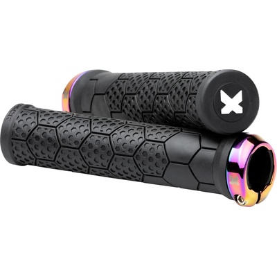 Sixpack Racing Грипове за кормило Sixpack racing Z-Trix AL Bike grips - Black / Oilslick - размер Ø 28 mm (860-3370-0511)