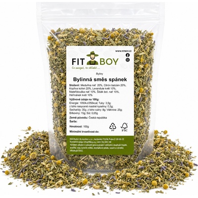 Fitboy Bylinná směs Spánek 100 g