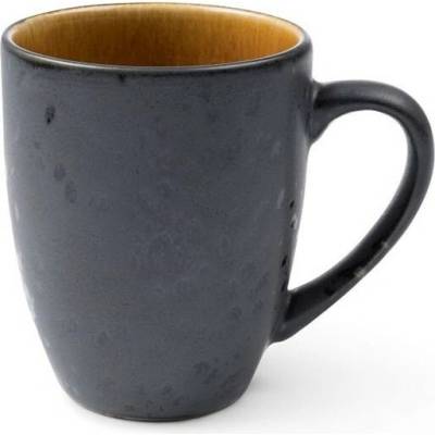 Bitz Hrnček čierna jantárová kamenina 300 ml