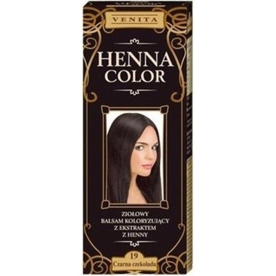 Venita Henna Color prírodná farba na vlasy 19 - čierna čokoláda 75 ml