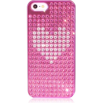 Bling My Thing Heart Extravaganza - кейс с кристали Сваровски за iPhone 5, iPhone 5S, iPhone SE (розов)