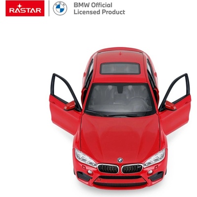 Kovové autíčko BMW X6M RASTAR červené 1:24