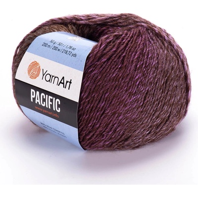 Yarn Art příze Pacific 307 hnědá a fialová
