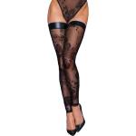  Чорапи, прозрачни с бляскава бродерия, размер L - Noir Handmade F243 (NOIR000039)