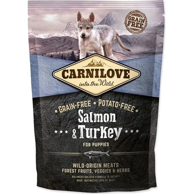 Carnilove Puppy Turkey & Salmon losos a krůta 1,5 kg