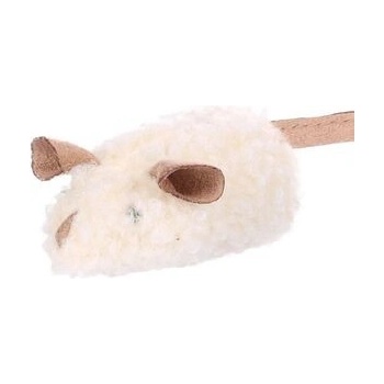 Flamingo hračka pro kočku myš šustící s catnipem 15 x 5 x 4 cm