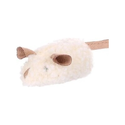 Flamingo hračka pro kočku myš šustící s catnipem 15 x 5 x 4 cm