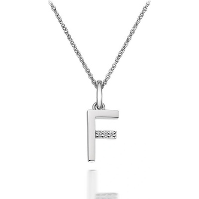 Hot Diamonds Náhrdelník micro F clasic DP406
