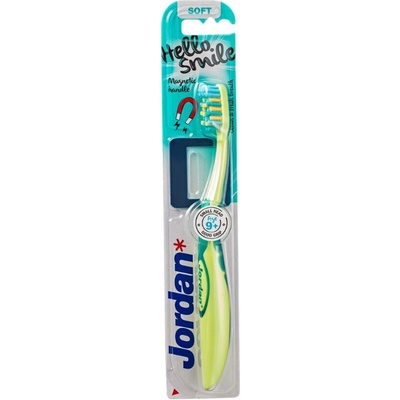 Jordan Hello Smile Zubní kartáček pro děti od 9 let, zelená