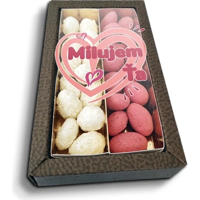 Sablio Mandle v čokoláde Milujem ťa srdce 2 x 80 g