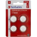 Verbatim Батерия, Verbatim LITHIUM BATTERY CR2025 3V 4 PACK (49532)