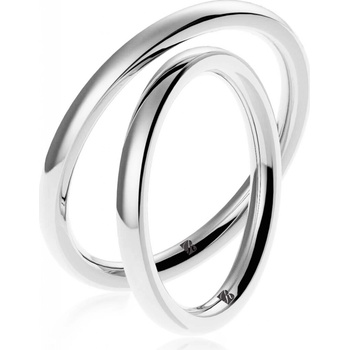 Blink Blink Klasické jemne platinové obrúčky oblé 6002 PRB