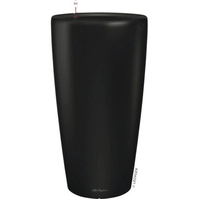 Lechuza Samozavlažovací květináč Rondo Premium matný plast 33 x 56 cm černá
