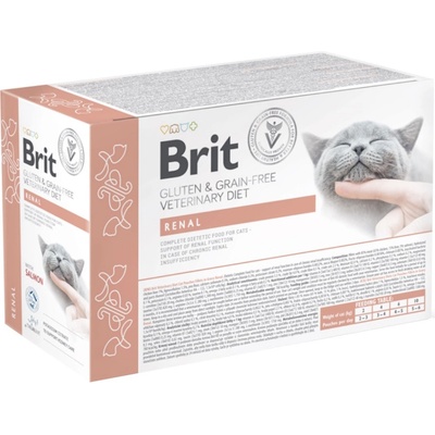 Brit VD Cat Fillets in Gravy Renal 12 x 85 g