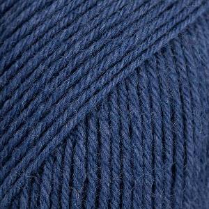 DROPS Design Fabel Uni Colour 107 Blue Плетива прежда (1070107)