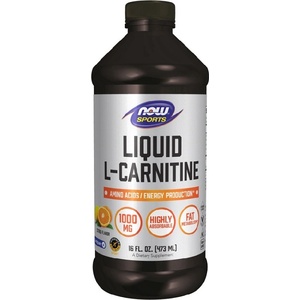 NOW NOW L-Carnitine Liquid 1000 mg, 473 ml