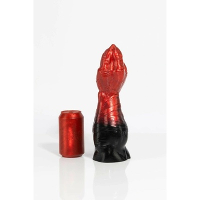 Twisted Beast Cunt Claw Demon Blood Ombre prémiové silikonové dildo s Vac-U-Lock přísavkou 30,5 x 5,5 - 10 cm