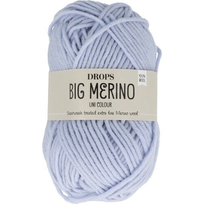 Priadza Drops Big Merino Uni Colour, 50 g - oceľmodrá
