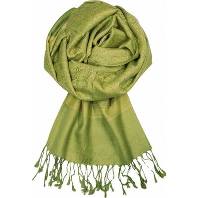 Abante cashmere šála olive 68 světle zelená