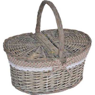 Picnicworld Piknikový košík proutěný 40x30 cm – Zboží Dáma