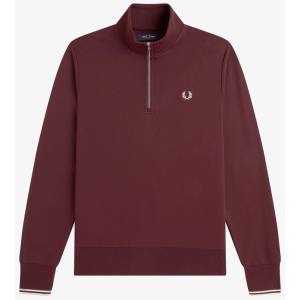 Fred Perry Горнище с цип Fred Perry FredPerry Half Zip Top - Oxblood 64A