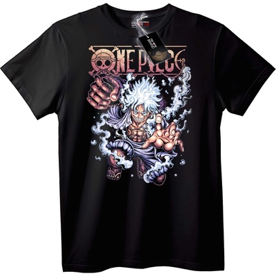 NOONEBRAND Тениска One Piece Luffy аниме - 3XL, Black