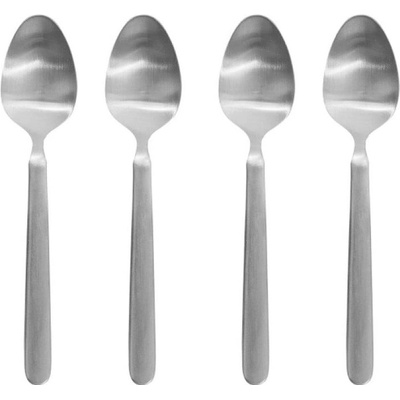 Blomus STELLA sada 4 espresso lžiček stříbrná