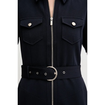 Morgan Рокля Morgan RABIK в тъмносиньо къса разкроена RABIK (RABIK)