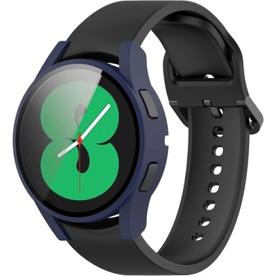 PROTEMIO 34753 Ochranný kryt s tvrzeným sklem pro Samsung Galaxy Watch 4 40mm modrý