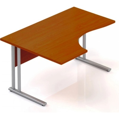 Lenza Ergonomický stůl Visio 140 x 100 cm, levý, třešeň